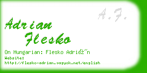 adrian flesko business card